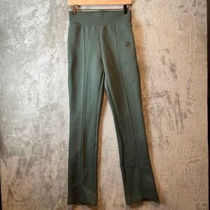 Nike Tech Fleece High‎ Waisted Slim Pants Size Small Green